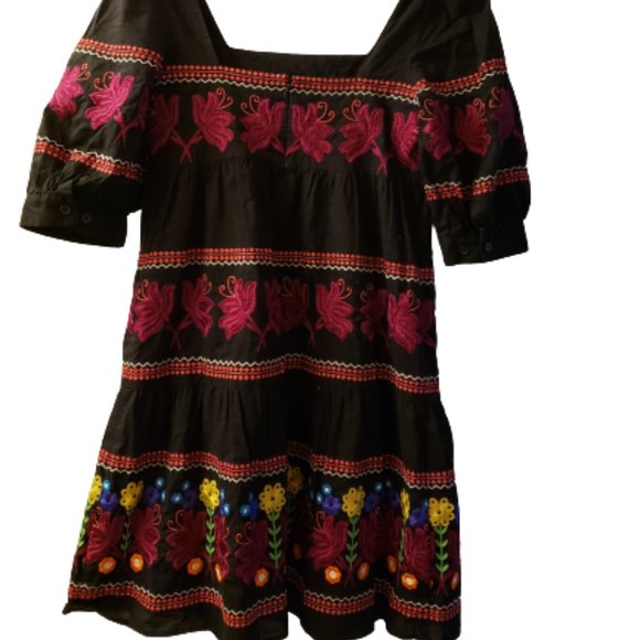 Moda International Dresses & Skirts - Victoria Secret's Modo International Embroidered Boho  Dress